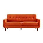 Clarence Sofa Range in Burnt Orange Velvet