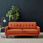 Clarence Sofa Range in Burnt Orange Velvet
