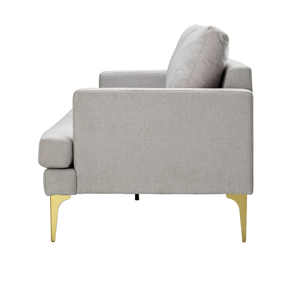 Haven Grey Fabric 3-Seater Sofa