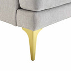 Haven Grey Fabric 3-Seater Sofa