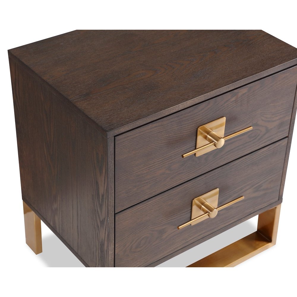 Ophir 2 Drawer Bedside Table