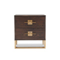 Ophir 2 Drawer Bedside Table