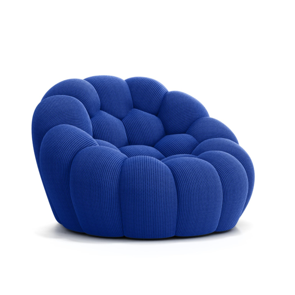 Lumo Mini: Compressed Marine Blue Bubble Chair
