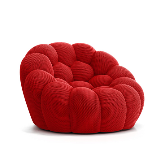 Lumo Mini: Compressed Red Bubble Chair | High-Quality Design