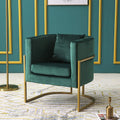 Gracie Accent Chair in Green Velvet