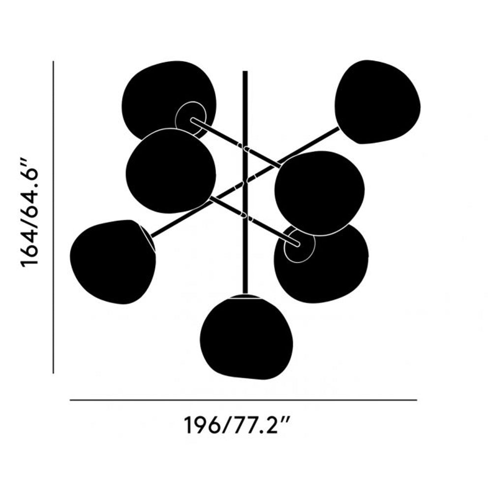 Melt Chandelier - Smoke