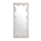 Destin Wave Mirror 160 x 70 cm, Taupe Gloss