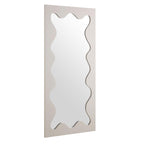 Destin Wave Mirror 160 x 70 cm, Taupe Gloss