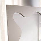 Destin Wave Mirror 160 x 70 cm, Taupe Gloss