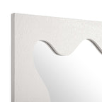 Destin Wave Mirror 160 x 70 cm, White Matte
