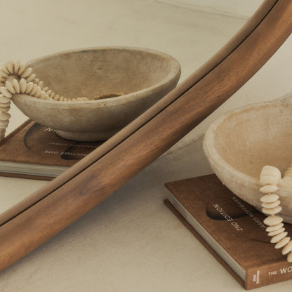 Aaliyah - Warm Wood Irregular Wall Mirror 150cm x 75cm