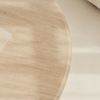 Madison - Large Washed Wood Round Wooden Coffee Table