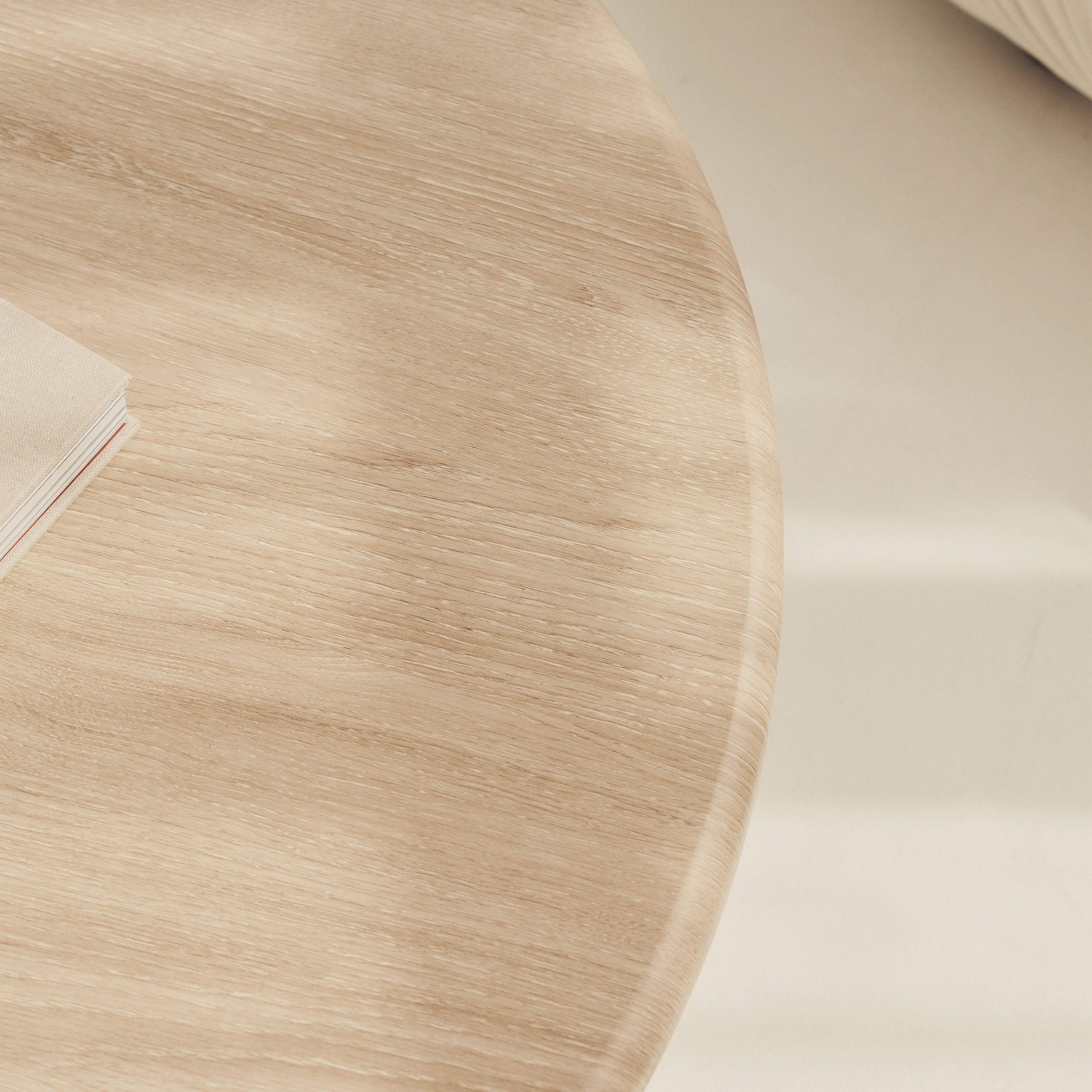 Madison - Large Washed Wood Round Wooden Coffee Table