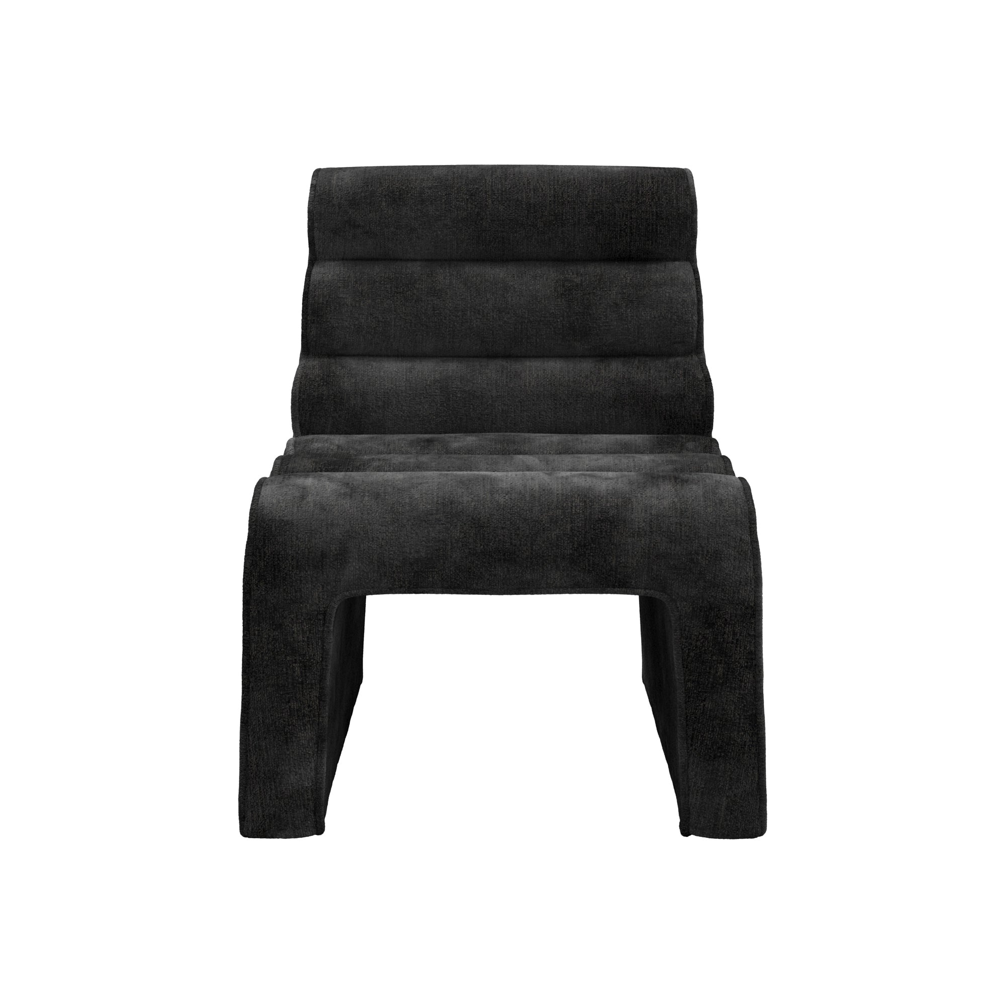 Naomi Accent Chair - Black Velvet Chenille