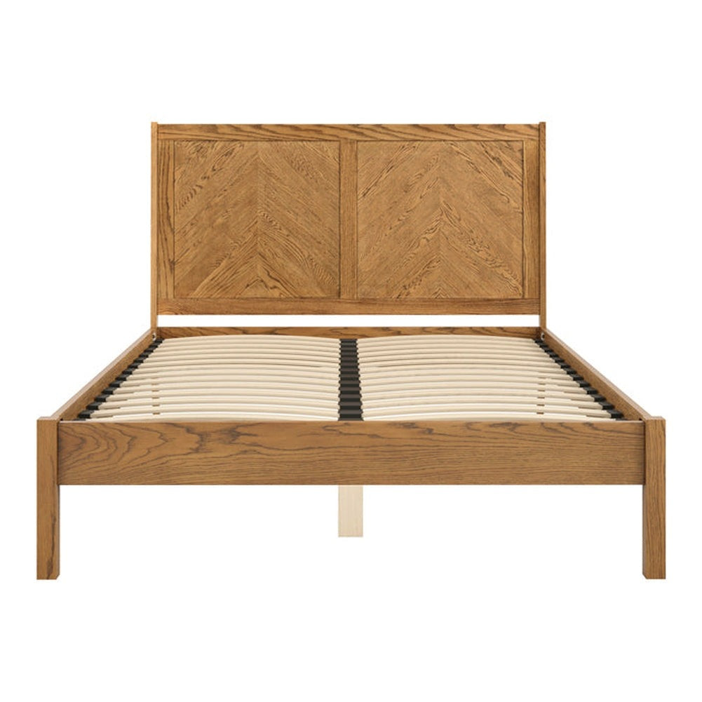 Lula King Size Bed - Smoked Wood