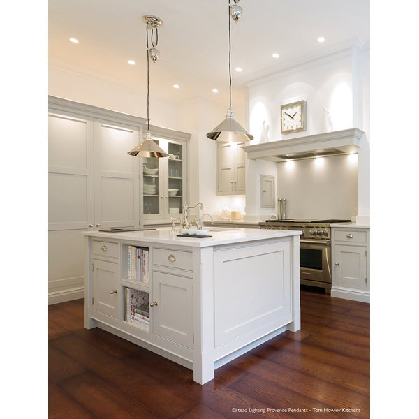 Provence 1 Light Pendant Light Rise and Fall - Polished Nickel