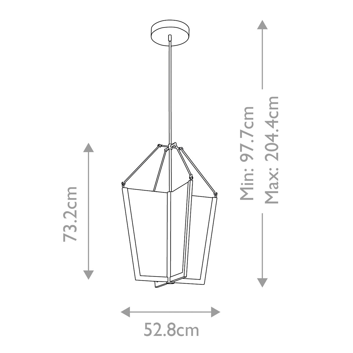 Calters Large LED Foyer Pendant Light