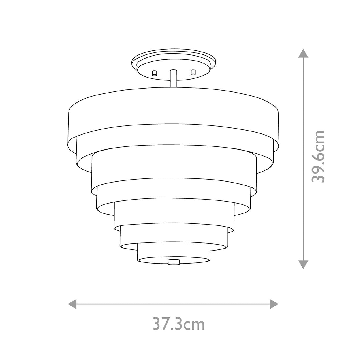 Echelon 3 Light Semi-Flush Mount Light