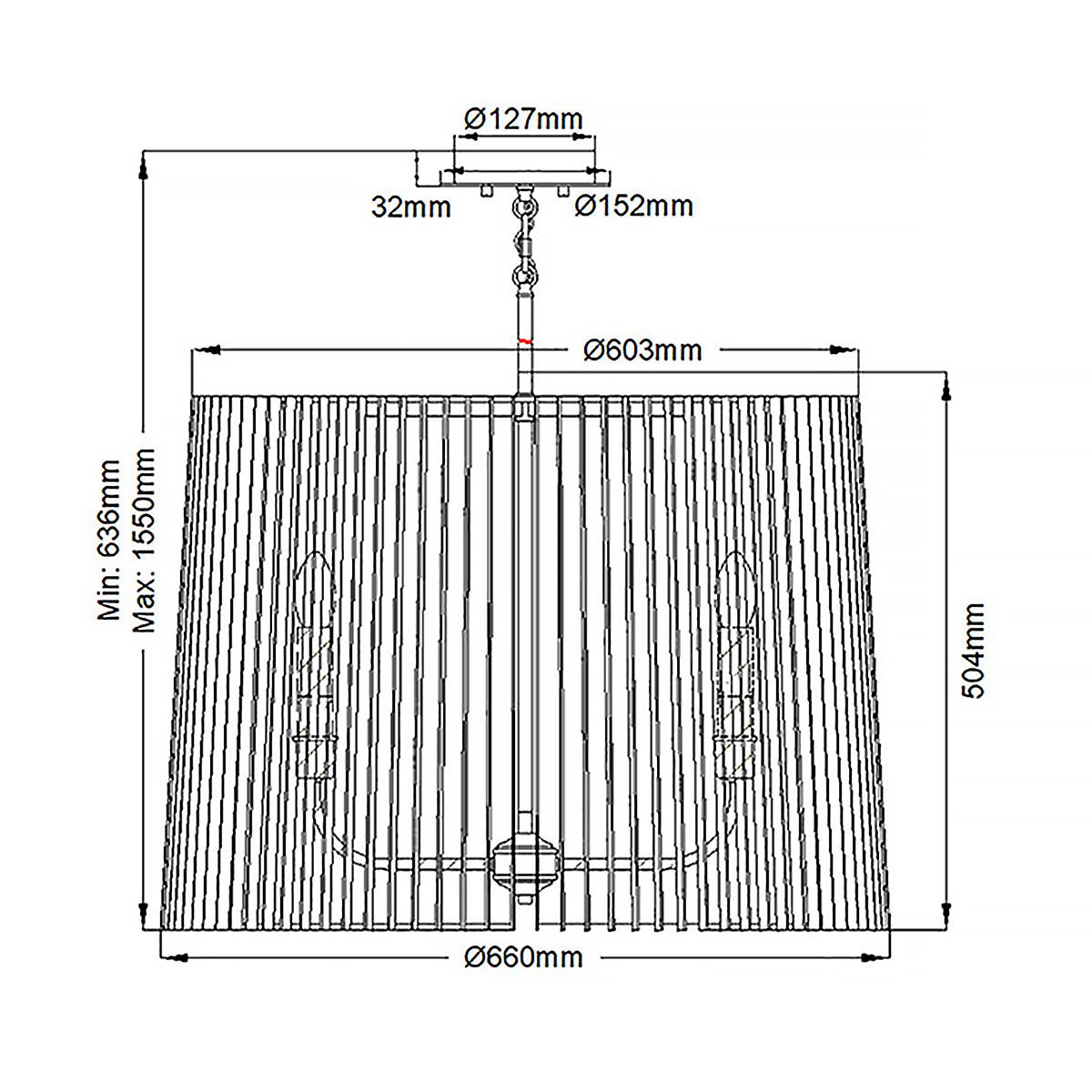 Linara 6 Light Pendant Light