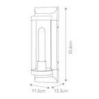 Pearson 1 Light Medium Wall Lantern in Textured Black | Outlet