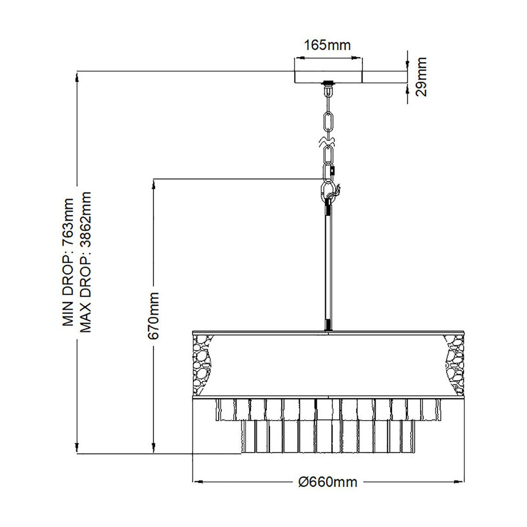 Reverie 8 Light Pendant Light
