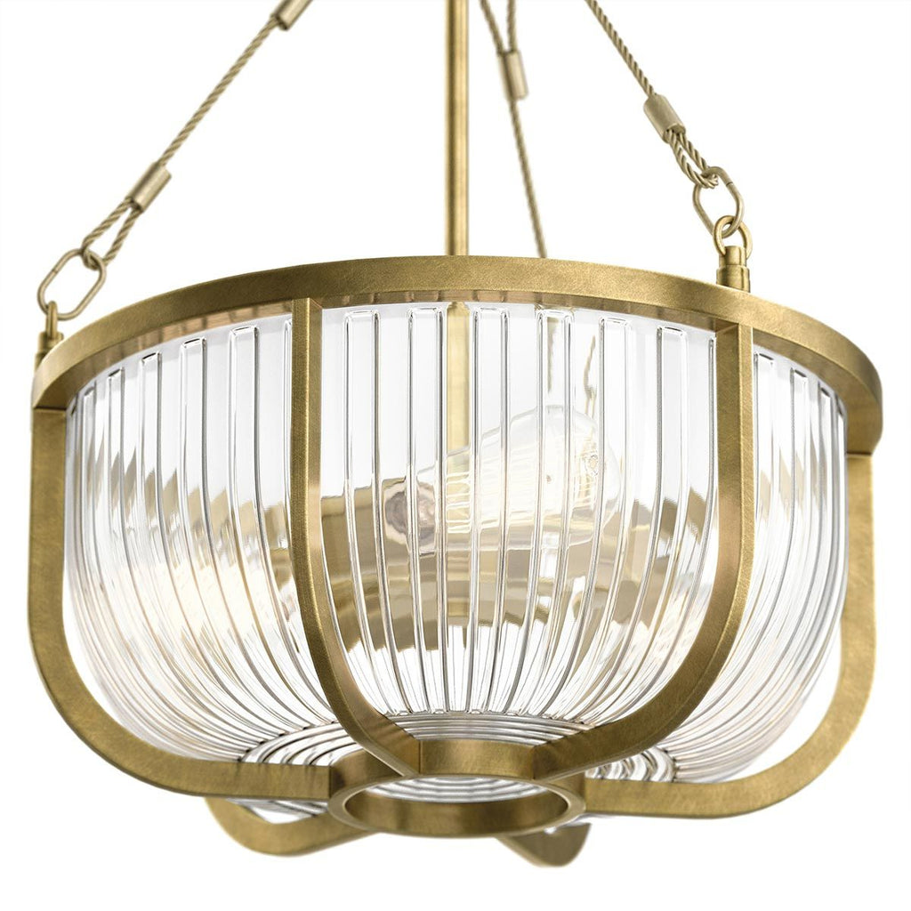 Roux 3 Light Semi-Flush Pendant Light