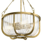 Roux 3 Light Semi-Flush Pendant Light