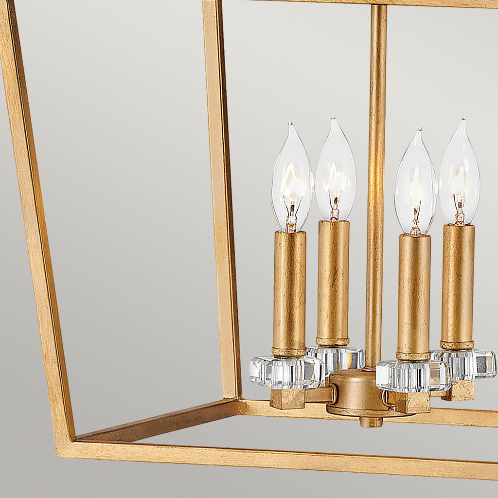 Stinson 4 Light Large Semi- Flush Pendant Light