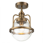 Triocent 1 Light Semi-Flush Pendant Light