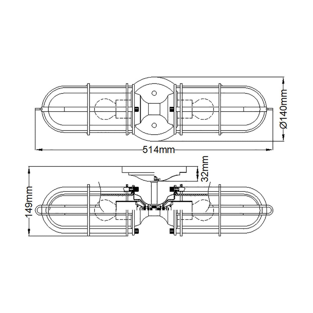 Urban Restoration 2 Light Wall Light