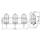 Urban Restoration 3 Light Wall Light