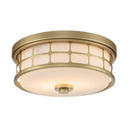 Quoizel Guardian 2 Light Flush Mount - Painted Brass