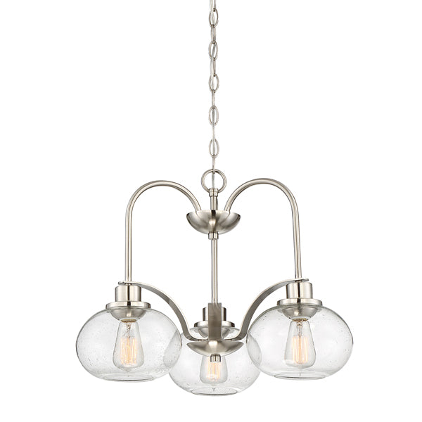 Trilogy 3 Light Chandelier - Brushed Nickel