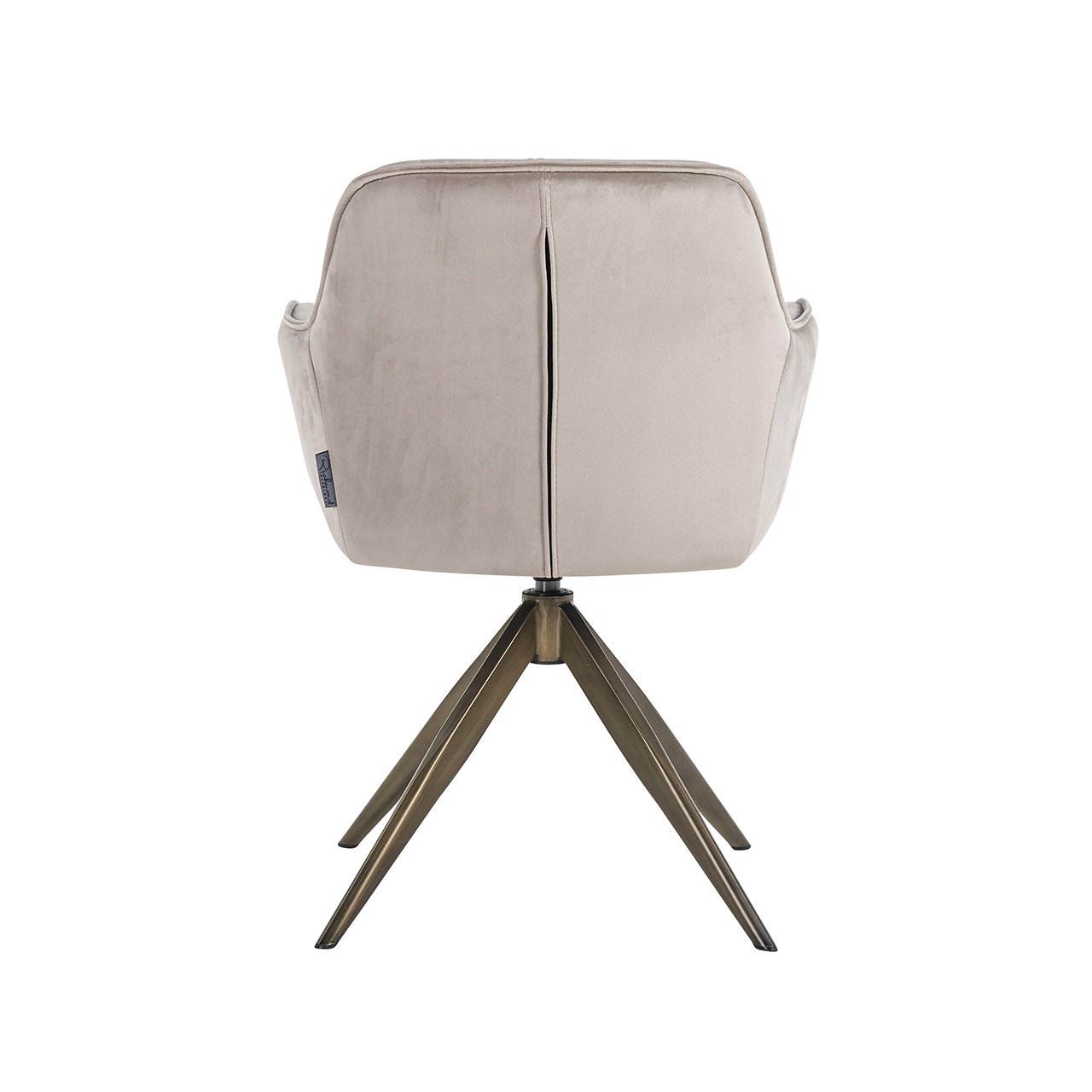 Aline Swivel Chair - Khaki Velvet