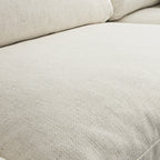 Lutyens Beige Linen Blend Modular Sofa, 3-Piece