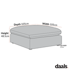 Lutyens Moss Green Velvet Modular Sofa, Stool