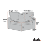 Lutyens Taupe Boucle Modular Sofa, Corner Unit