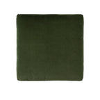 Lutyens Moss Green Velvet Modular Sofa, Stool