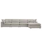 Lutyens Taupe Boucle Modular Sofa, 4-Piece Chaise