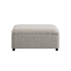 Magda Fold-Out Single Bed in an Ottoman, Mist Grey Boucle