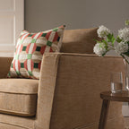 Fitz Skirted Armchair, Apricot Linen Blend