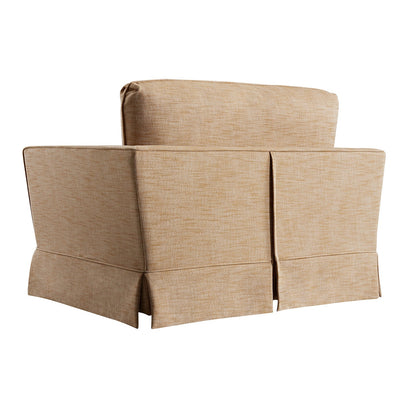 Fitz Skirted Loveseat, Apricot Linen Blend