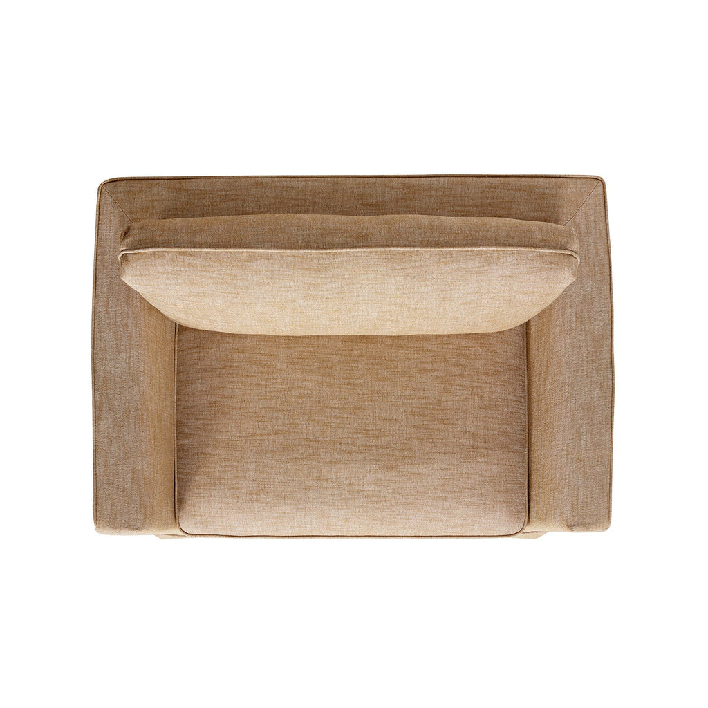 Fitz Skirted Loveseat, Apricot Linen Blend