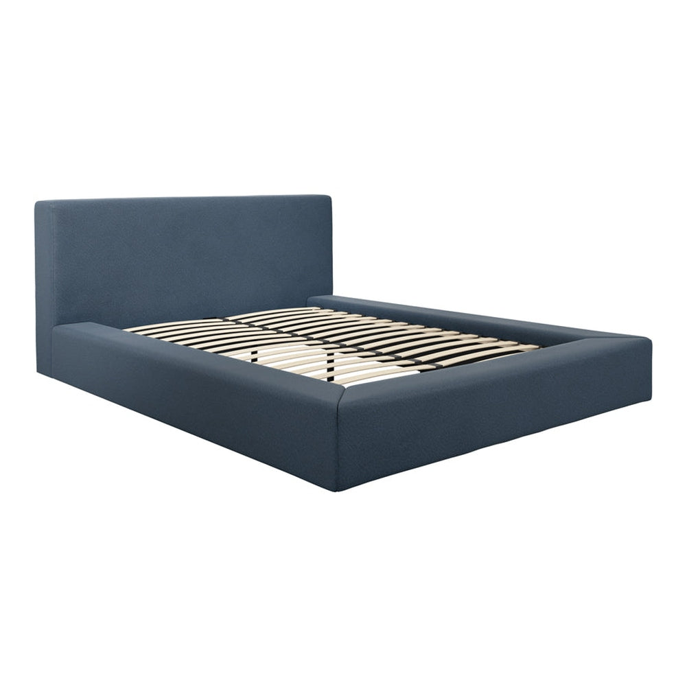 Camden Double Bed - Ink Blue Weave
