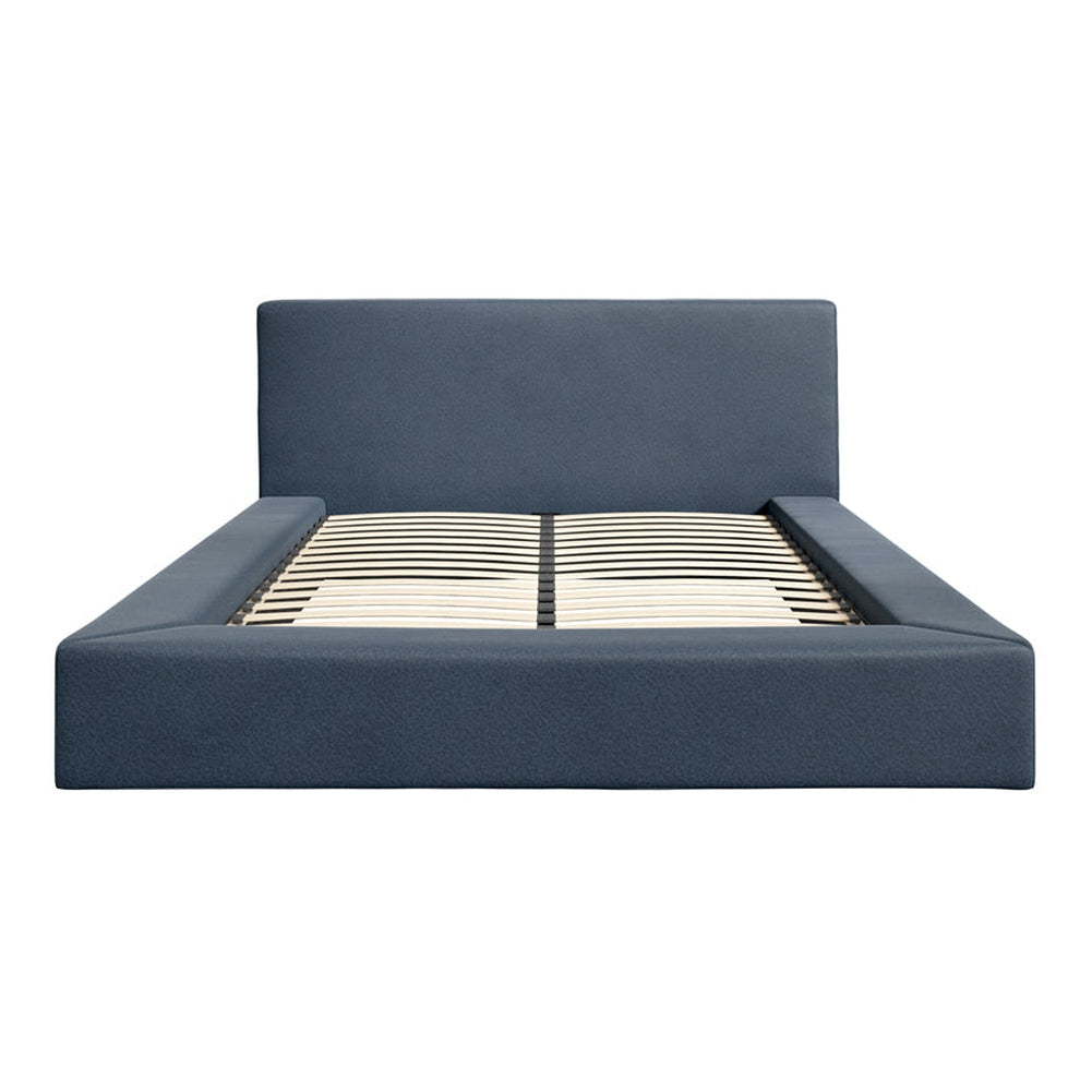 Camden Double Bed - Ink Blue Weave