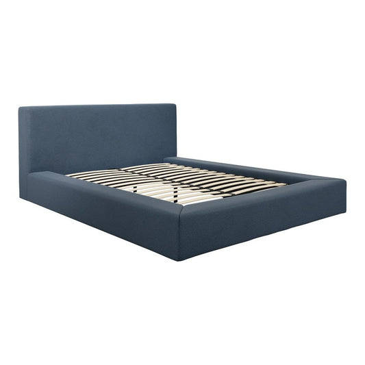 Camden King Size Bed - Ink Blue Weave