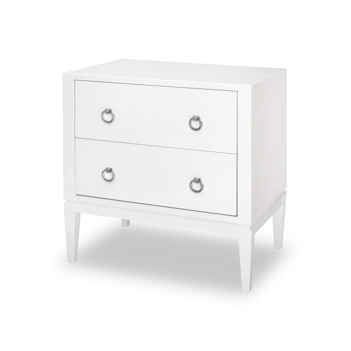 Verona Bedside Table - White High Gloss