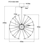 Rialto Pendant Lamp - Frosted Glass & Nickel