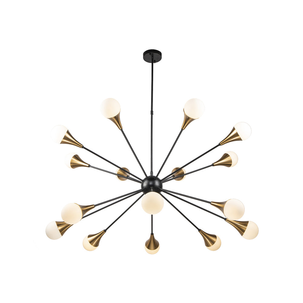 Gamma Pendant Lamp - Black Antique Brass