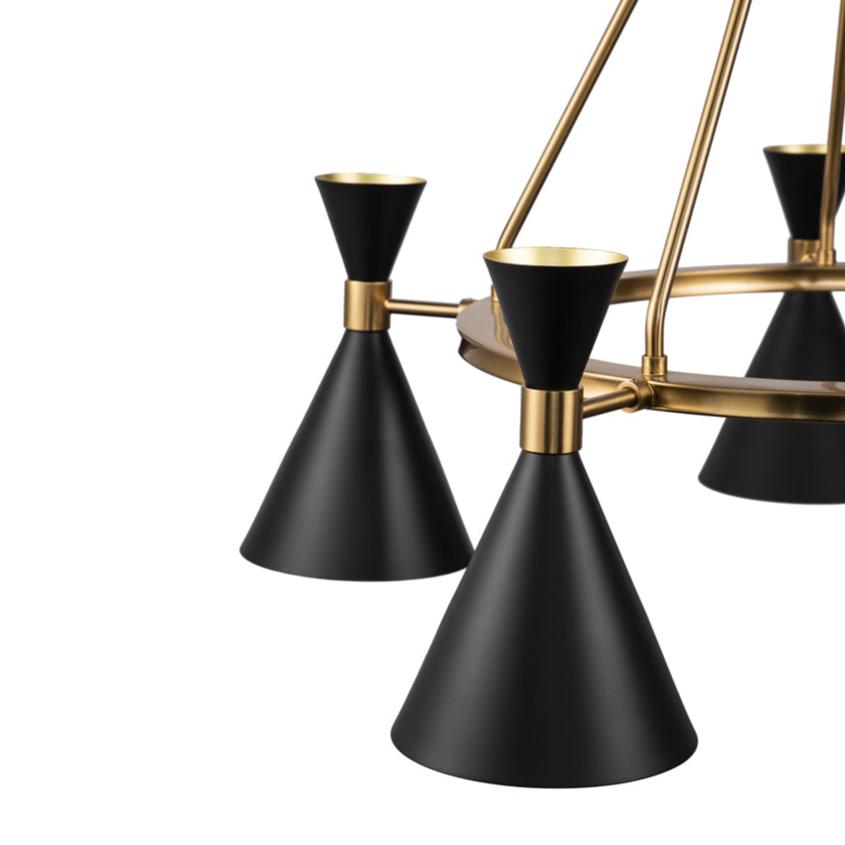 Kensington Pendant Lamp - Black Antique Blass